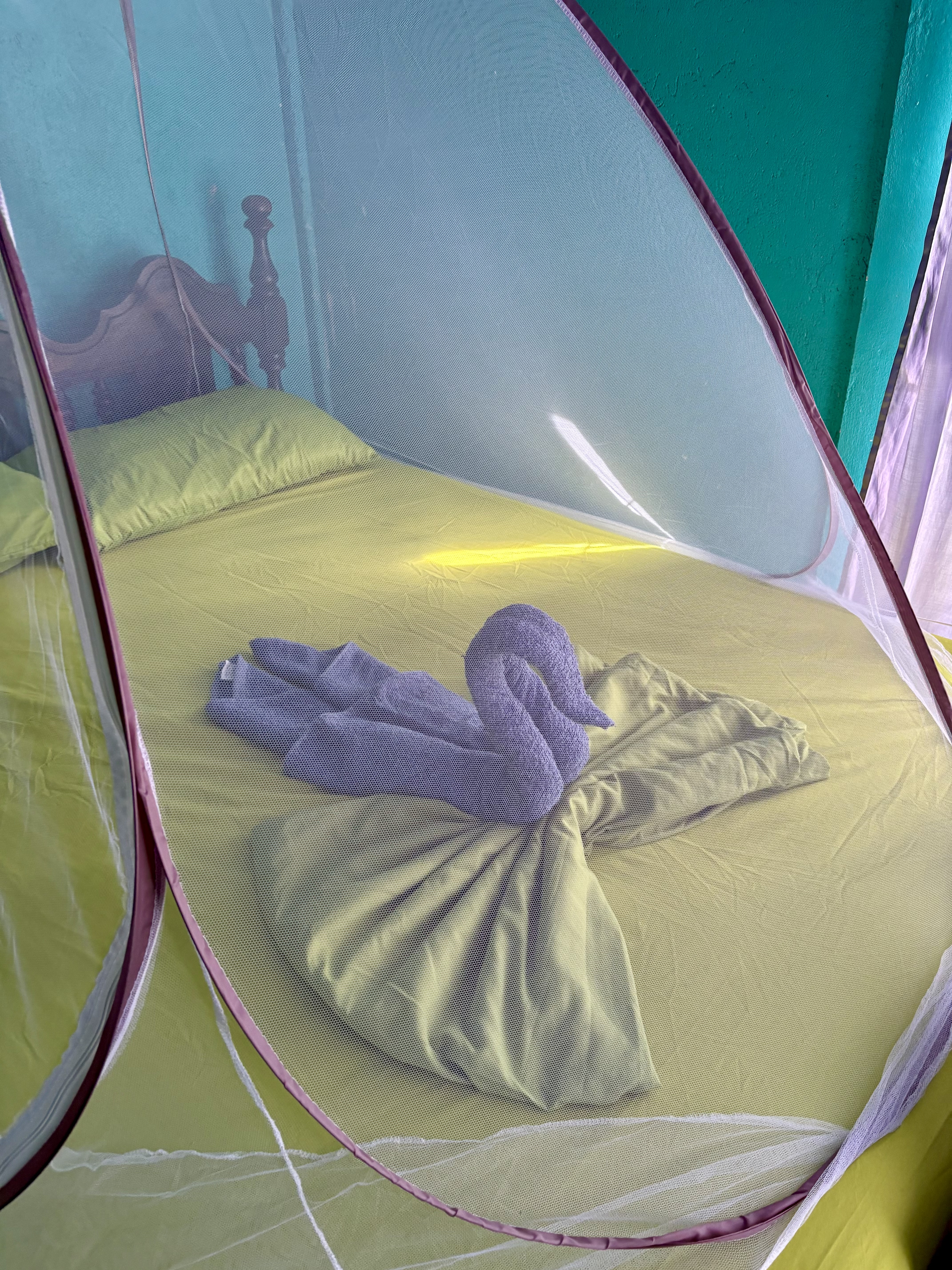 serviettes en forme de signe