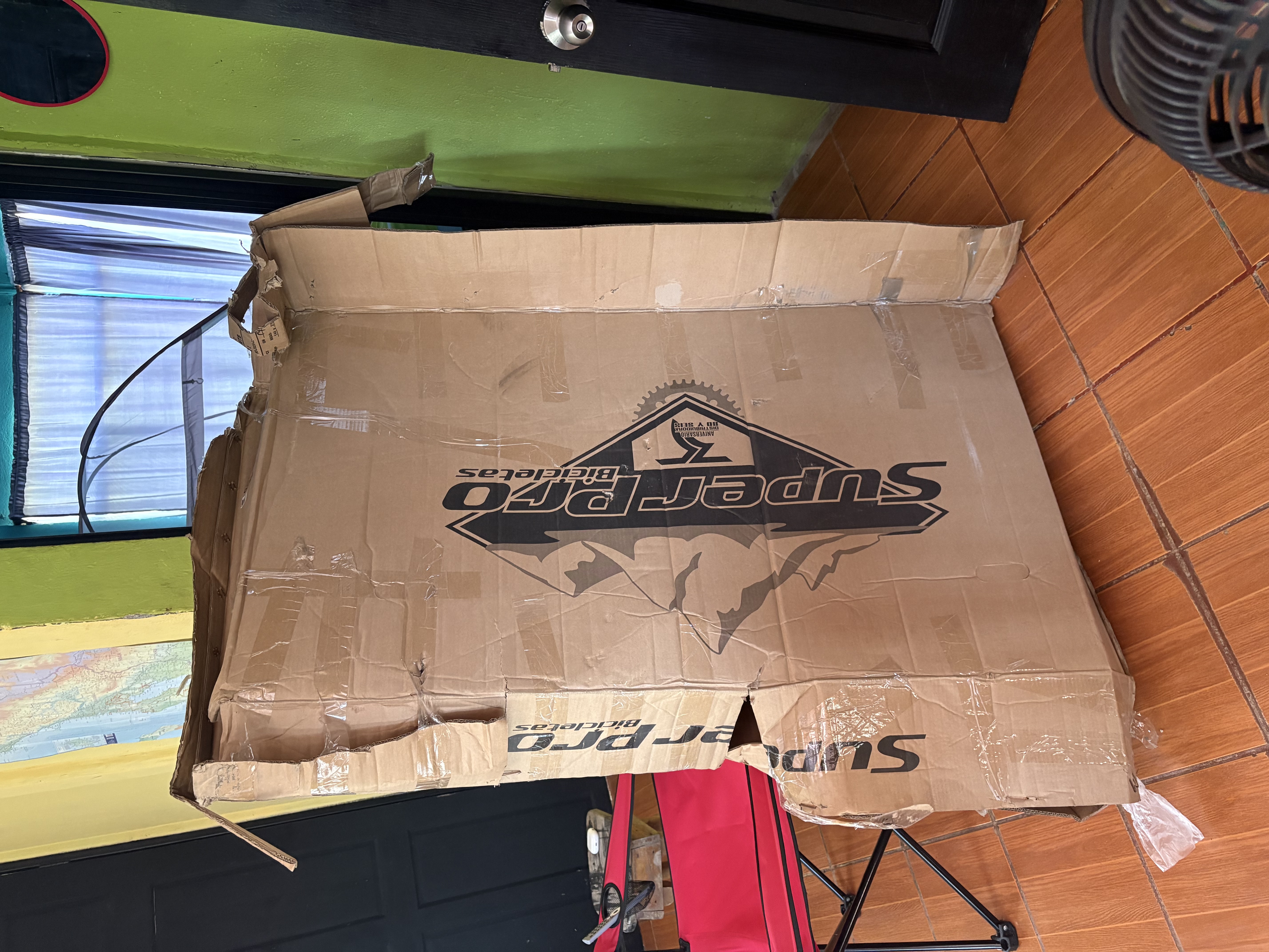 boîte de carton pour vélo