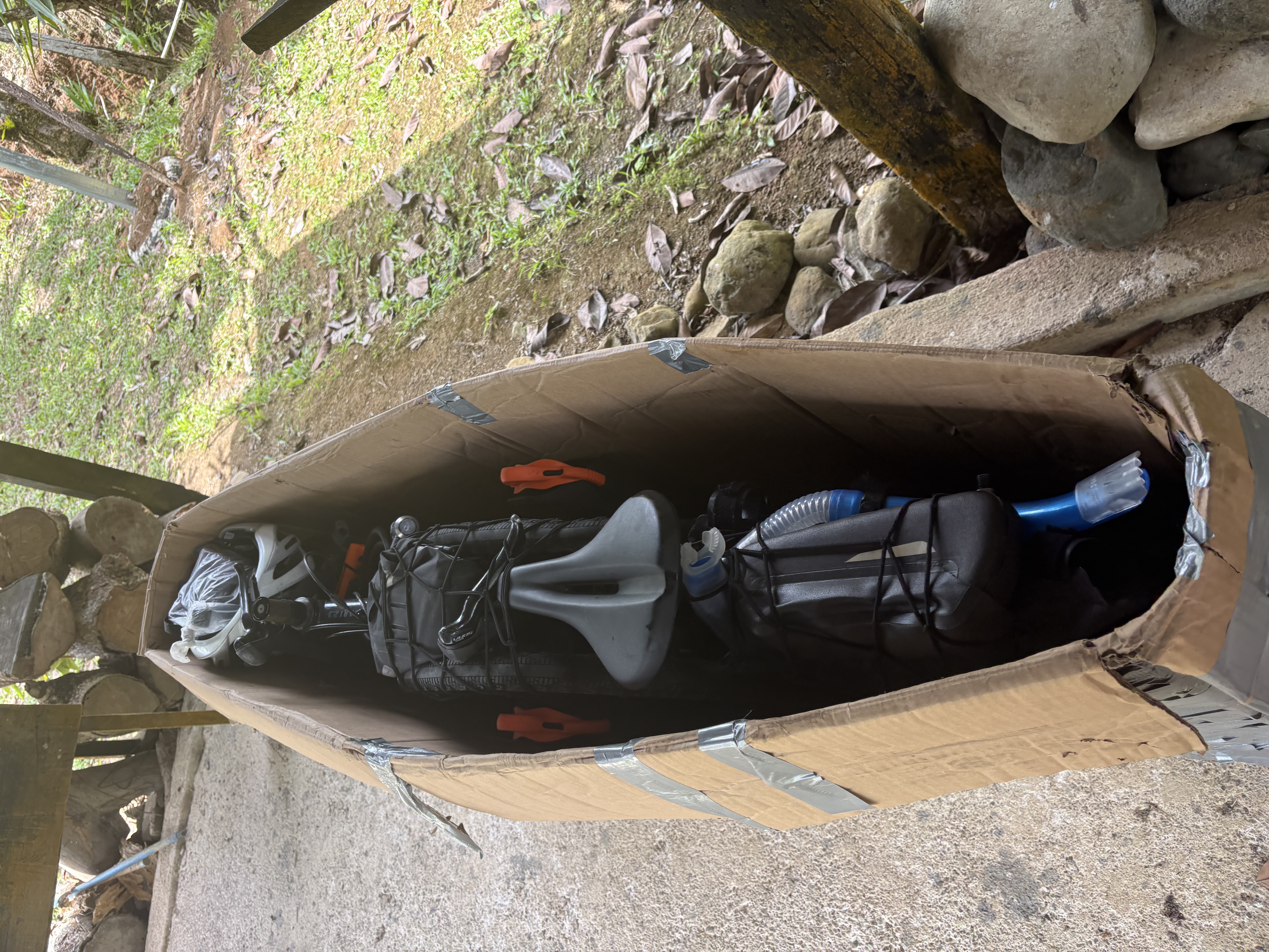 boîte de carton pour vélo